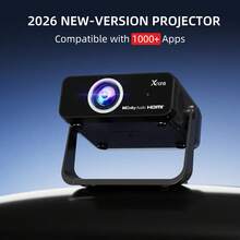 AOC Smart Projector Native 1080P Full HD | 400 ANSI Brightness, MT9660 Chip, GTV 14 System, Auto Focus, Auto Keystone Correction, WiFi 6 & Bluetooth 5.1, Voice Control Remote, Portable Home Theater Projector, Suitable For Movies, Games And Camping - Black (32G) - View 1