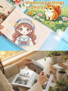 Diamond Art Storage Album, 4x6 Inch Photo Album, Photo Card Storage Book, Card Organizer Binder, Idol Card, Flash Card, Memo Card, Recipe Card Storage, Suitable For Home, Wedding, Travel And Birthday Gifts, For Art Organizer Use - Multicolor - View 7
