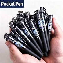 Pulpen saku yang pendek dan ramping ini praktis untuk dibawa-bawa sebagai pulpen tanda tangan atau pulpen tugas. Cocok untuk perjalanan, pelajar, kantor, dan penggunaan sehari-hari. - Set - View 6