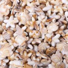 150Pcs Ocean Themed Acrylic Loose Beads, Conch Starfish Turtle Shaped Beige Beads For DIY Jewelry Making - Beige-brown - View 9