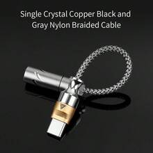 QKZ TC MAX Pro USB Type C To 3.5mm Earphone Amplifier Audio Decoder IEM AMP Phone Adapter HiFi DAC CX31993/KT02F20 Chip - Gold - View 8