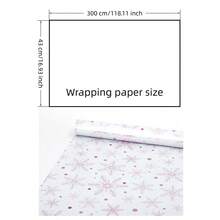 Christmas Gift Wrapping Paper Roll, Holiday Gift Wrapping Paper, 43*300cm/1 Roll, With Christmas Tree Pattern, Bow Pattern, Reindeer Pattern, Snowflake Pattern, Classic Seasonal Theme Design, Suitable For Holiday Gifts - Christmas Series - View 15