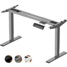 Devoko Electric Height-Adjustable Desk Frame, Dual-Motor Desk Frame, 72-120 Cm Height, 100 Kg Load Capacity, 25 Mm/S Lifting Speed, Compatible With Table Tops 110-200 Cm - 查看 2