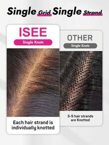ISEE HAIR 7*5 Inch HD Glueless Human Hair Straight Wig 180% Density 8-16 Inch Natural Hairline Wig Natural Color Suitable For Daily Use Women's Human Hair Wig - SNatural - View 8