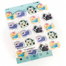 5/10/22/29/35/46/52Pcs Boxed Assorted Puppy Resin Buttons, Suitable For Phone Cases, Hair Clips, Keychains, Stationery Boxes DIY Handmade Decoration, Versatile Small Accessories For Handmade Enthusiasts To Create Jewelry And Creative Handmade Gifts, Random Styles - Multicolor - View 4