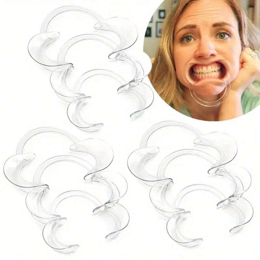 50pcs Cheek Retractors Mouth Openers, Suitable For Dental Care, Party Role Play, Dental Challenge Games, Perfect Teeth Decoration - Multicolor - View 1