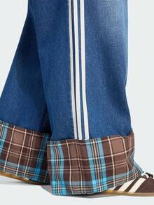 Adidas Three-Leaf Women's Loose Comfortable Versatile Jeans - Denim Indigo - View 6