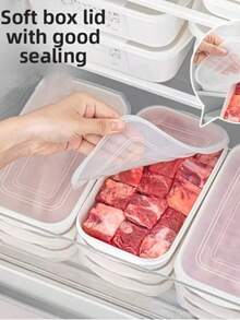 10-Piece Reusable Food Storage Container Set (5 Containers + 5 Lids), Stackable Freezer Food Storage Boxes With Lids, Suitable For Grains, Meat, Fruit And Vegetables, Ideal For Lunch Boxes, Kitchen Organization And Kitchen Storage - Multicolor - View 3
