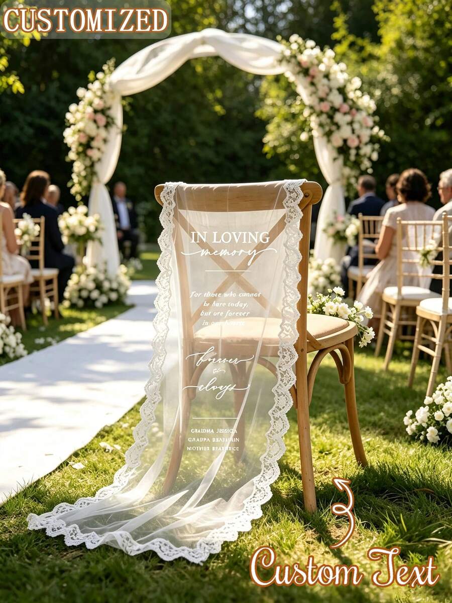 Personalized Linen Lace Wedding Welcome Sign, Customized Name & Date, Wedding Backdrop Banner, Bridal Shower Entrance Decor