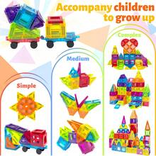 Mini Magnetic Building Blocks Kids Construction Toy, 30/60/100pcs With Car Base Magnetic Toy, Colorful Magnetic Blocks Kids Educational Magnet Toy Set, Creative Toy Gift, Suitable For Boys And Girls 3 Years And Above, Random Color - Multicolor - View 5
