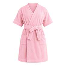 Soft Touch Roupão Infantil Menino Menina Atoalhado Microfibra Felpudo Unissex Pós Banho Piscina Praia Absorvente - Rosa Bebê - Visão 5