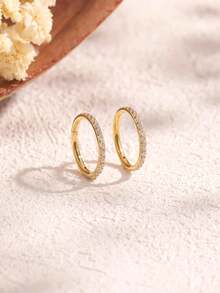 1pc Stainless Steel CZ Dainty Conch,Tragus,Daith,Rook Piercing/Nose Ring/Septum Ring - Lap - View 8