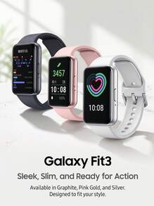 Samsung 新款 Galaxy Fit3 智慧手環 1.6 吋 AMOLED 高畫質彩色螢幕 輕量設計 藍牙計步器 健身追蹤 心率健康 多功能手環 - 查看 1
