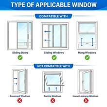 Portable Air Conditioner Insulation Cover AC Heat Exchange Reduction Dust Protection Cover, Standard & Upgraded Thickened Version, Multi Sizes Universal Portable Air Conditioner Companion Protective Cover For Window Mobile AC - A - View 7