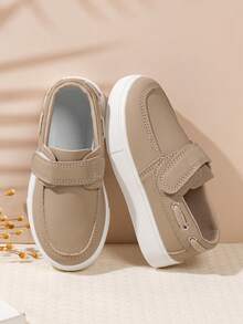 1 Pair Baby Spring/Autumn Outdoor Flat Comfortable Walking Shoes, Fashionable Versatile Casual Sports Shoes - Khaki - View 4