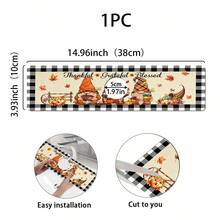 1pc Thanksgiving Gnome Pattern, Non-Slip Faucet Drain Mat, Suitable For Kitchen, Bathroom Sink, Countertop, Drain Mat, Diatomaceous Earth Basin, Cuttable Quick-Dry Mat - Multicolor - View 14