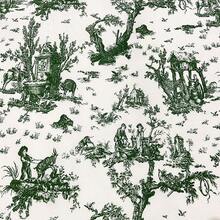 Tecido Jacquard Estampado Toile de Jouy Para Decoração 2,80m de Largura Diversas Cores e Tamanhos - Toile de Jouy - Visão 8