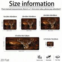 1pc, 2pcs, 3pcs, 2D Flat Kitchen Floor Mat Set, Woodland Deer Scene Floor Rug, Autumn Forest Hunting Lodge Decorative Kitchen Mat, Easy-To-Clean Indoor Bathroom Mat, Suitable For Kitchen, Bathroom, Laundry Room, Dining - Multicolor - View 7