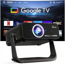 AOC Smart Projector Native 1080P Full HD | 400 ANSI Brightness, MT9660 Chip, GTV 14 System, Auto Focus, Auto Keystone Correction, WiFi 6 & Bluetooth 5.1, Voice Control Remote, Portable Home Theater Projector, Suitable For Movies, Games And Camping - Black (32G) - View 8