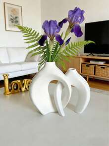 2pcs/Set, Bohemian Style Apricot Ceramic Vases, Suitable For Various Style Scene Decoration And Photography Decoration - Multicolor - View 9