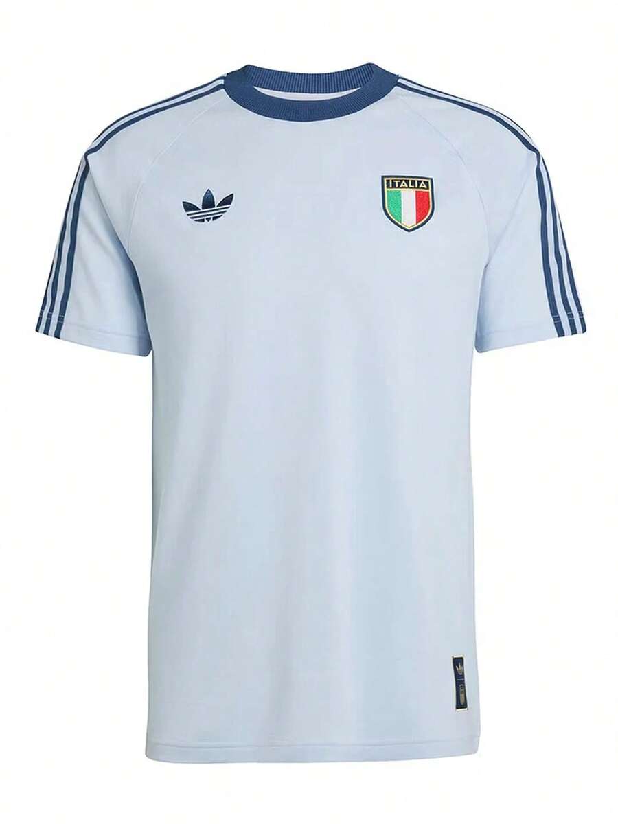 Adidas New Summer Men's Crew Neck Casual Breathable Short-Sleeve T-Shirt - Blue - View 1