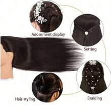 Mannequin Head, Cosmetology Mannequin Head With Hair For Makeup Braiding Curling Cuting,Makeup Doll Head For Hair Styling With Table Clamp Hair Styling Set - View 6