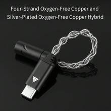 QKZ TC MAX Pro USB Type C To 3.5mm Earphone Amplifier Audio Decoder IEM AMP Phone Adapter HiFi DAC CX31993/KT02F20 Chip - Gold - View 9