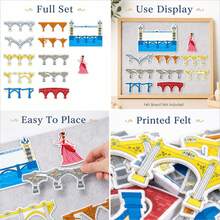 hoojojo 12pcs London Bridge Is Falling Down Felt Story Pieces, Nursery Rhyme Sing-Along Teaching Aid, Teacher Classroom Learning Stationery, Storytelling Activity Prop, Back To Study Supply - Multicolor - View 9