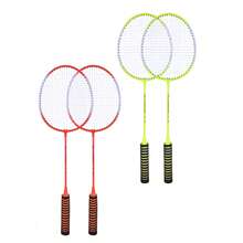 2pcs Lightweight Badminton Racket Set, 72cm Alloy Frame Rackets For Adults & Beginners Everyday Play - Multicolor - View 6