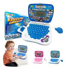 Mini Laptop Educativo De Español/inglés De Juguete Para Niño - Rosa Roja - Ver 2