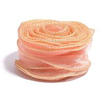 5 Yards/Pack Gold Edge Wavy Fish Tail Mesh Ribbon, Multiple Colors Available - 4.5cm Wide, Perfect For Gift Wrapping, Wedding Decor, Crafts, Bow Making And Floral Arrangements, Multi-Functional Ribbon | Floral Ribbon, Craft Ribbon, Hair Bow Material - Multicolor - View 17