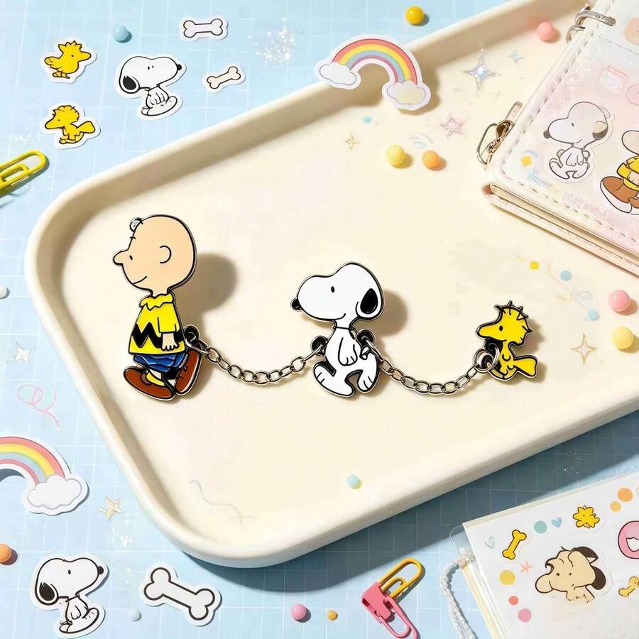 1pc 2026 New Snoopy Walking Brooch, Fun Casual Decoration, Suitable For Clothing, Pencil Case And More, Compact And Unique, Decorative Accessory, Perfect As A Gift Surprise For Friends And Family (Random Style) - Multicolor - View 1