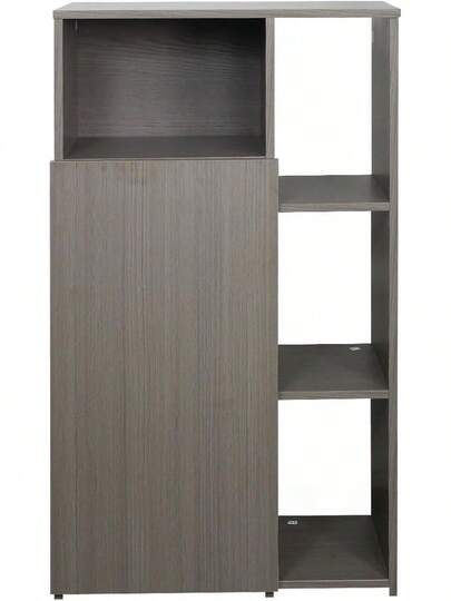 Mueble Alacena Despensero Organizador Multiusos Melamina de Alta Resistencia, con Puerta, Estantes y Repisas (Chocolate)