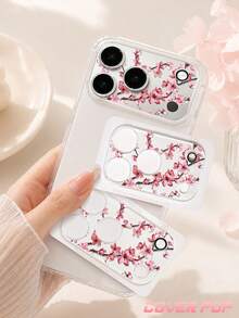 1pc Exquisite Phone Lens Protector, Beautiful Phone Decoration Gift For Girls, Compatible With Phone 17 Pro/17 Pro Max, Full Coverage Tempered Glass, Case Compatible - Clear - View 2