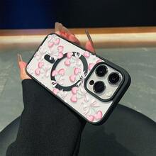 [24hShippingfromDE/FR/ES]Apple171615promaxSamsung212223242526UltraGalaxy Pink Heart Cherry Bow Print Magnetic Phone CaseCute Girly Light Pink Cherry Bow Creative Transparent Back Panel Soft Edge Phone CaseSuitable For Apple Series 16Pro16ProMax1515Pro15ProMax1414Pro14ProMax1313Pro13ProMax And Other ModelsScratch-Resistant And Wear-Resistant Lens Protection, Comfortable To Hold, Unique And Stylish - 1 Piece Of Picture Color - View 2