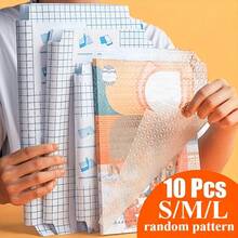 10 buah Sampul Buku Perekat Diri, Film Buku Transparan Buram, Sampul Buku, Sampul Buku Pelindung, Sampul Buku Pra-Potong, Sampul Buku yang Dapat Digunakan Kembali dan Disesuaikan, Sampul Buku Pelindung Tebal, Cocok untuk Kantor, Sekolah atau Pelajar - Satu ukuran cocok untuk semua. - View 1