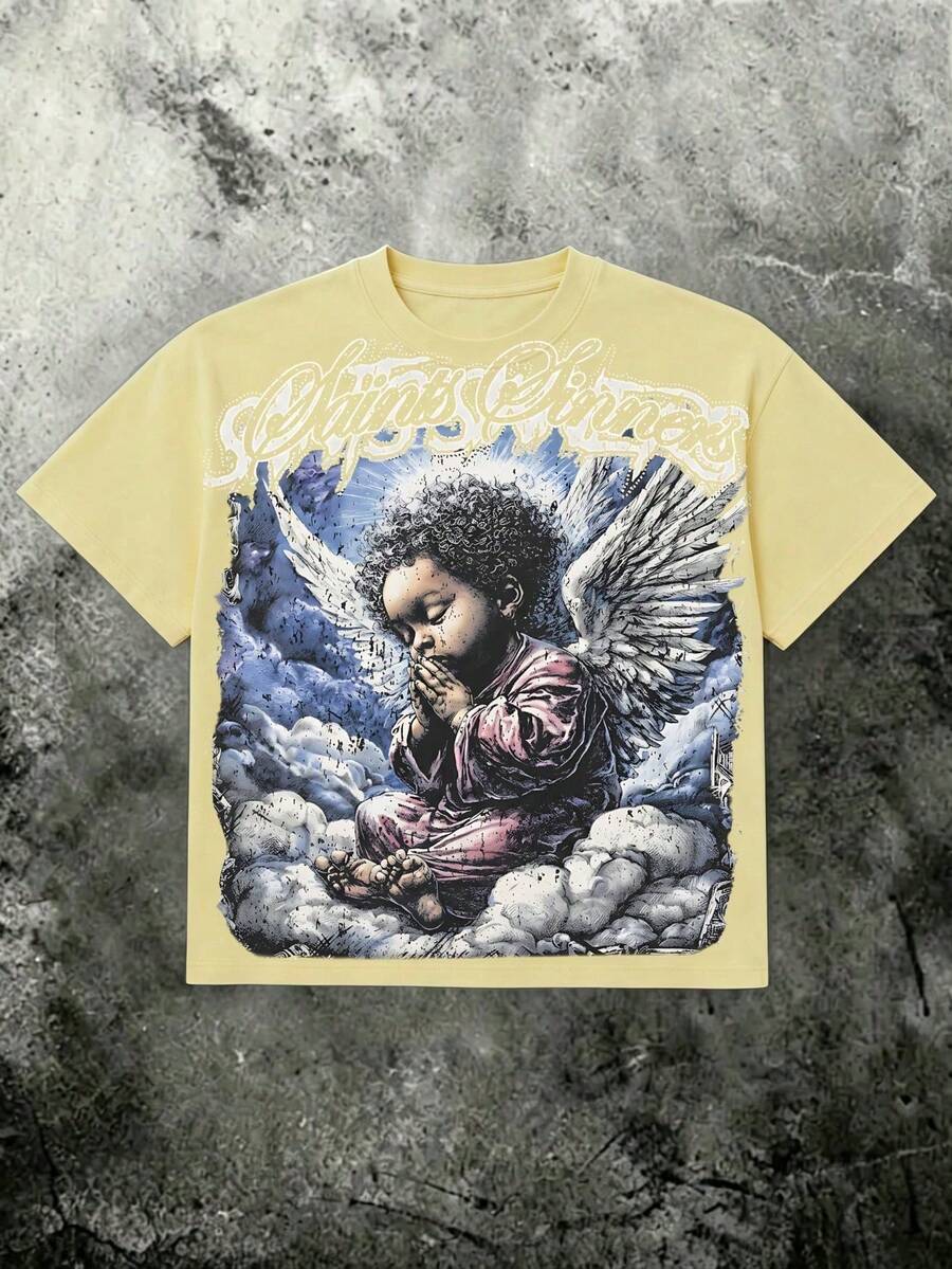 Women T-Shirts - 淡黃色 - 查看 1