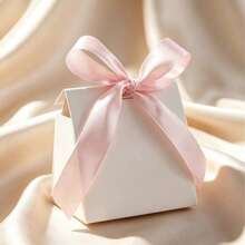 50pcs Mini Small Blank Gift Boxes With Colorful Ribbons, Suitable For Wedding, Birthday, Party Favors, Holiday Party Decoration, Valentine's Day, Christmas - View 5