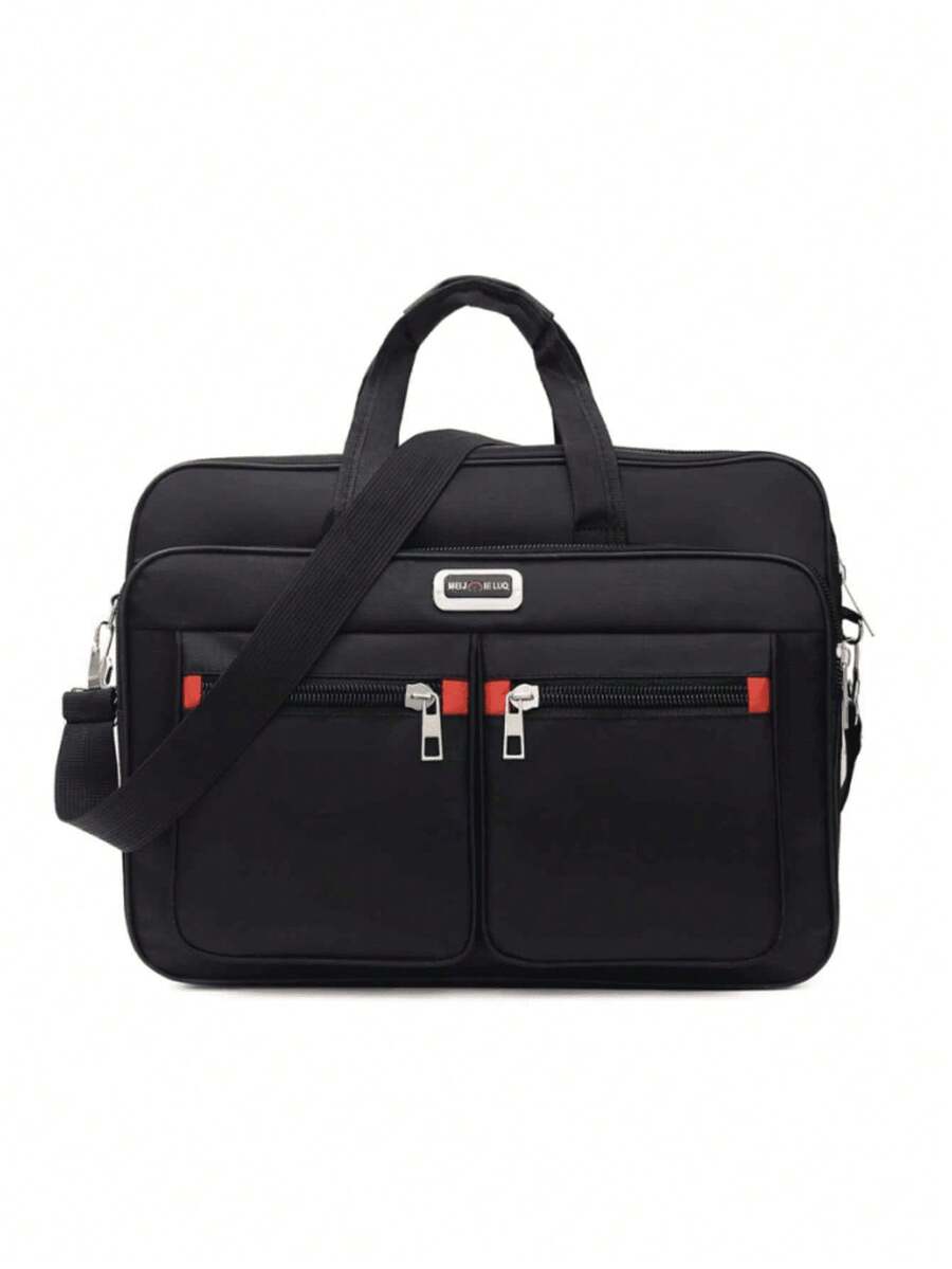 1 pieza Mochila de hombre de nuevo estilo con color de contraste, mochila casual de gran capacidad de 26L para estudiantes, viajes de negocios, bolsa escolar universitaria, bolsa de trabajo, bolsa para portátil, Pascua DSCE