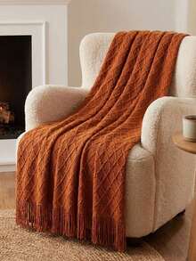 Daybed Cover Sets - Tassels In the Shape Of Small Diamonds, Caramel Colored. - View 1