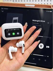 Wireless Earbuds With Smart Display And Charging Case, Portable In-Ear Bluetooth Headphones For Music, Calls, Work, Study And Travel - 查看 1
