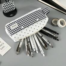 New Handheld Large Capacity Stationery Storage Box Pencil Pouch Travel Toiletry Bag Stationery Organizer Pencil Case Marker Storage Box Pen Bag Makeup Bag Makeup Storage Bag Desktop Stationery Storage Box Multi-Functional Stationery Box - Single Piece - View 6