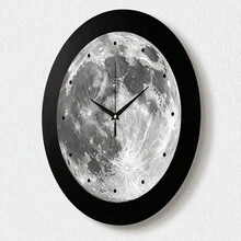 Modern Design Premium Creative Planet Decorative Wall Clock, Ultra-Quiet Quartz Movement, No Ticking Sound, Flat Design, Suitable For Decorating Living Room, Bedroom, Office, Kitchen And Cafe, Perfect Decorative Gift For Friends And Family, Can Be Used For Room Decor, Bedroom Decor, Dorm Decor, Back To School Decor, School Surprise, Back To School Season, Wedding Decor, Friend Birthday Gift, Home Decor And School Supplies. - Decorative Wall Clock - View 8