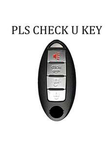 Soft TPU Key Fob Cover Keychain Protector For Nissa 4-Button Key Fob, Compatible With Nissa Altima Sentra Maxima Rogue Armada Pathfinder Infiniti Smart Remote, Gift, Black, Silver - A - View 8