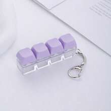1 pieza Llavero creativo con tecla de teclado, juguete de escritorio con clic nítido y colorido, alivia el estrés y la ansiedad, decoración de oficina divertida, opción de regalo única - Botón - Ver 14