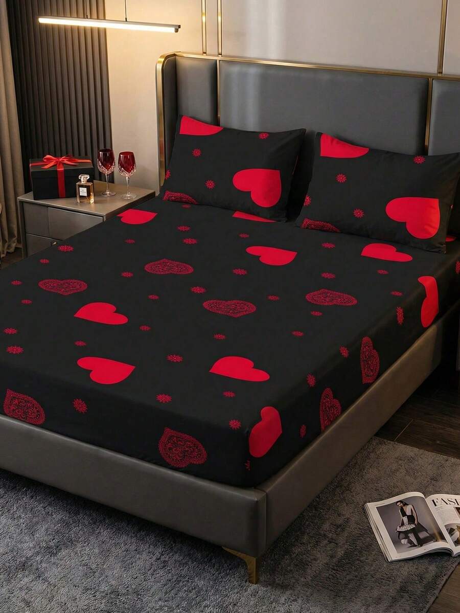 1pc Fitted Sheet, Mattress Cover, Soft Mattress Protector, Multiple Colors And Sizes Available, Pillowcase Not Included, Suitable For Single/Double/Queen/King Bed, Machine Washable - Multicolor - View 1