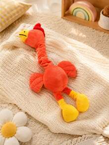 Stretchable Neck Chicken Plush Doll, Funny Squeaky Twistable Bird Plush Doll, Soft Colorful Cartoon Animal Plush Doll, Interactive Stress Relief Doll, Creative Adjustable Long Neck Rooster Plush Decoration - Multicolor - View 5
