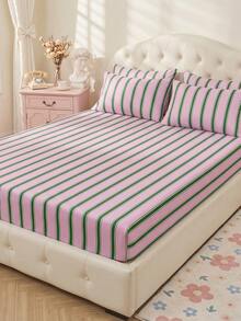 2/3pcs Printed Bedding Set, Bedding, Mattress Protector Set, Comfortable Home Textiles, Breathable Anti-Pilling Mattress Cover, Home Decor, Suitable For All Seasons, Machine Washable, Back To School - Multicolor - View 2