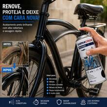 kit 2Tinta Spray Preto Brilhante 400ml Uso Geral Metal Madeira  Plástico Secagem Rápida Uso Interno e Externo - Multicolorido - Visão 3