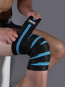 VBOSI 1 pieza Banda de soporte de rodilla ajustable de 2m, adecuada para sentadillas y levantamiento de pesas - Multicolor - Ver 6